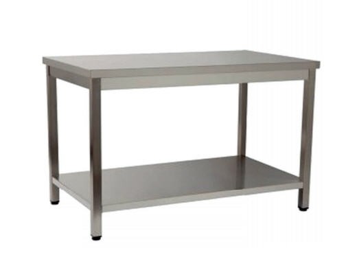 Mesa de Trabalho Central Desmontável Inox 1200x600mm