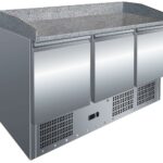 Mesa Refrigerada para Pizzas 3 Portas Granito GN1/1 1365mm