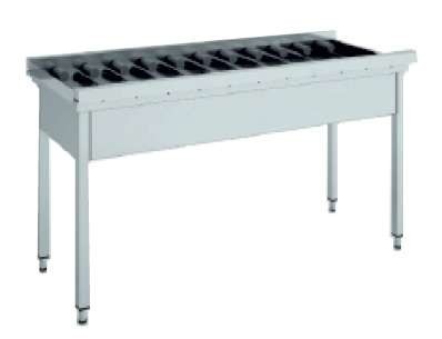 Mesa de Saída com Rolos para Máquina de Lavar Loiça 1100mm