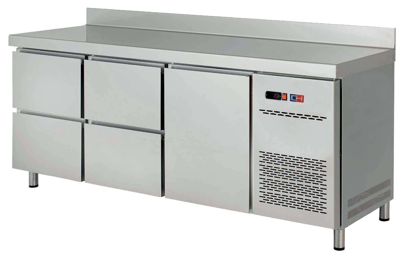 Bancada Refrigerada Snack 4 Gavetas 1 Porta Profundidade 600