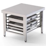 Mesa Suporte Inox Fornos GN1/1 1100x850x700mm