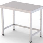 Mesa de Trabalho Central em Aço Inoxidável 2200x600x850 mm
