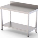 Mesa de Trabalho Inox Mural com Prateleira 1900x700x850mm