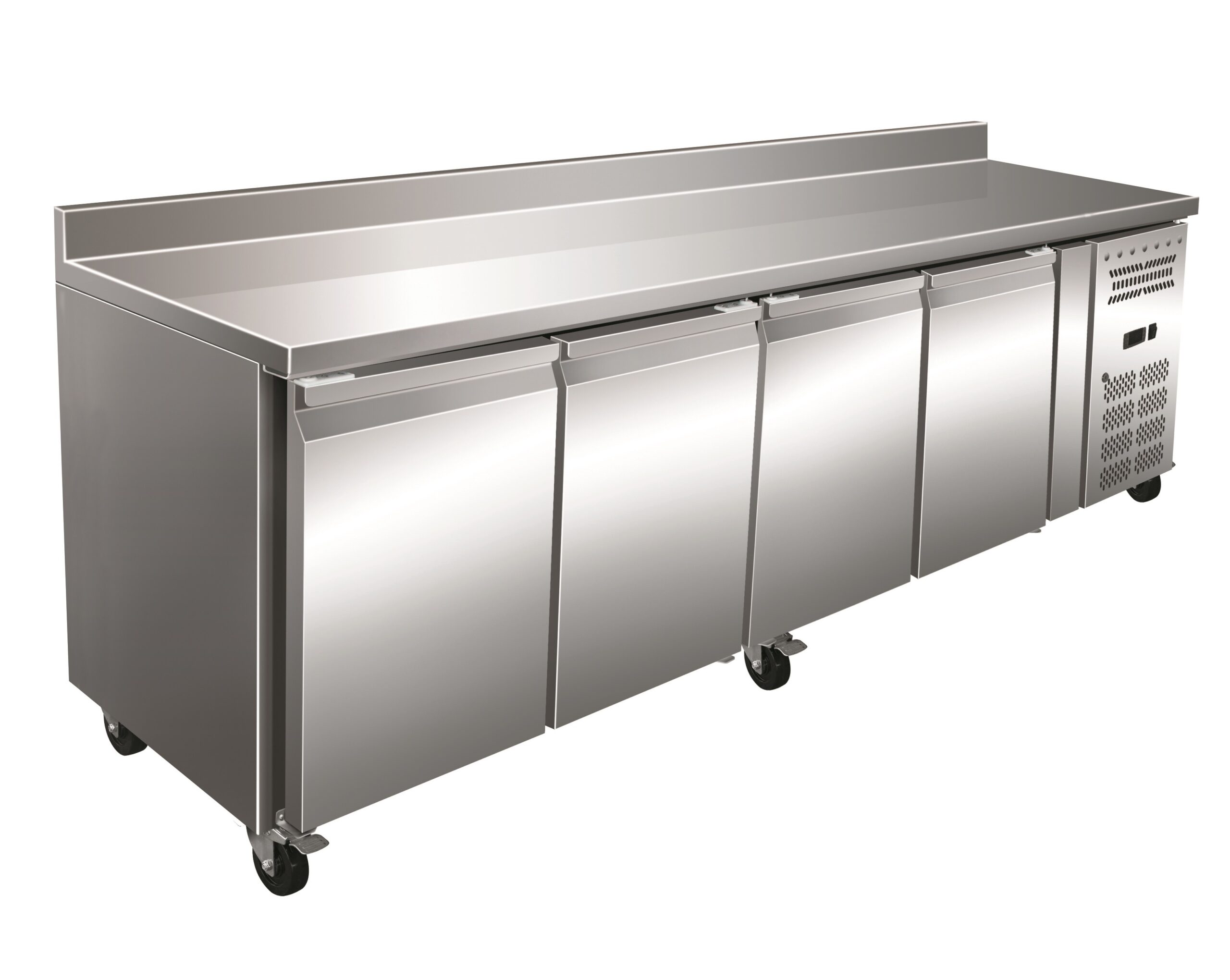 Mesa Frigorífica Profissional GN1/1 4 Portas 2230x700x960h