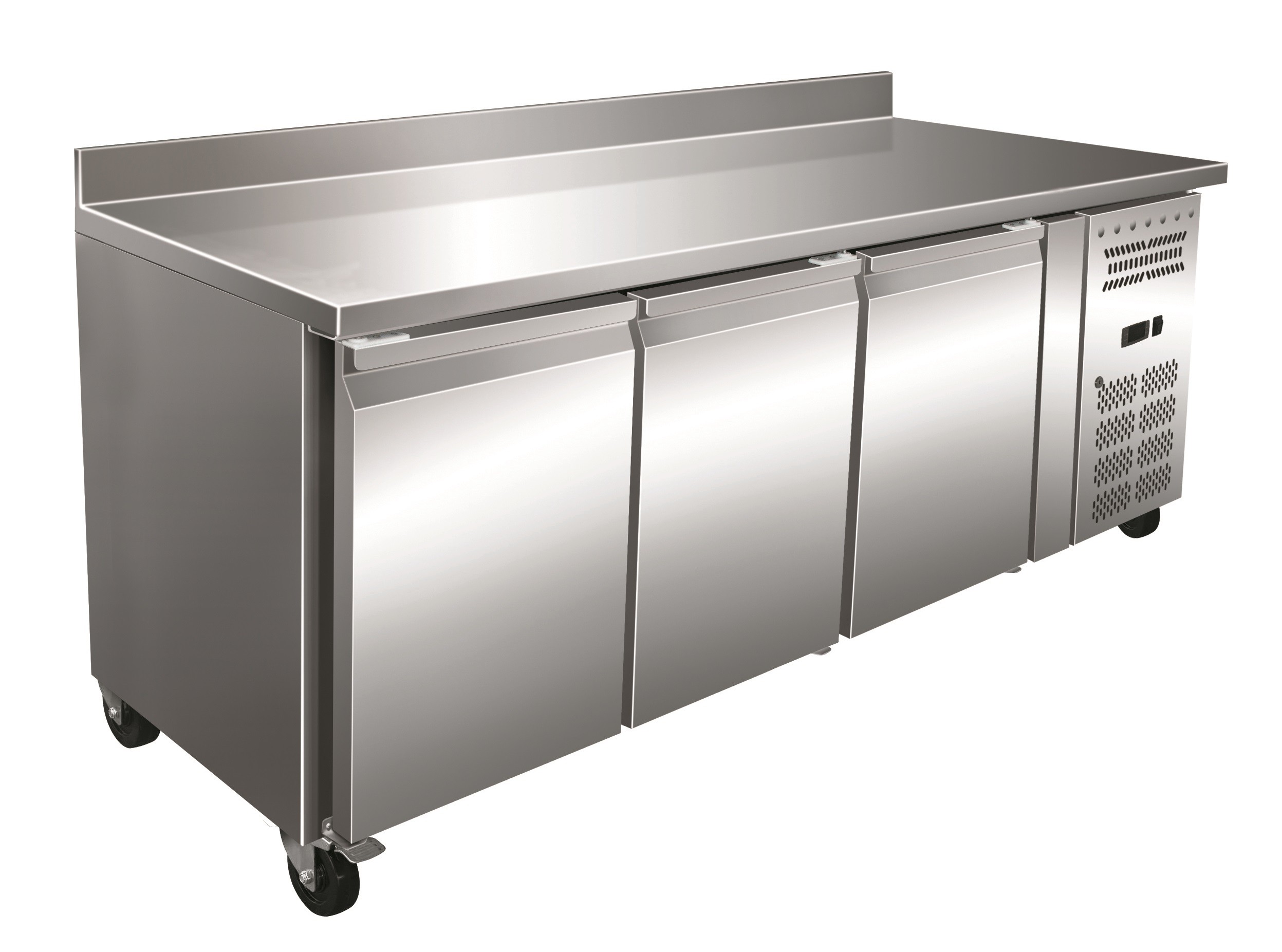 Mesa Frigorífica GN1/1 Inox 3 Portas Inox