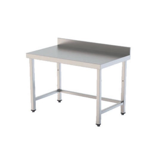 Mesa Mural Inox Industrial 1800x600mm sem Prateleira
