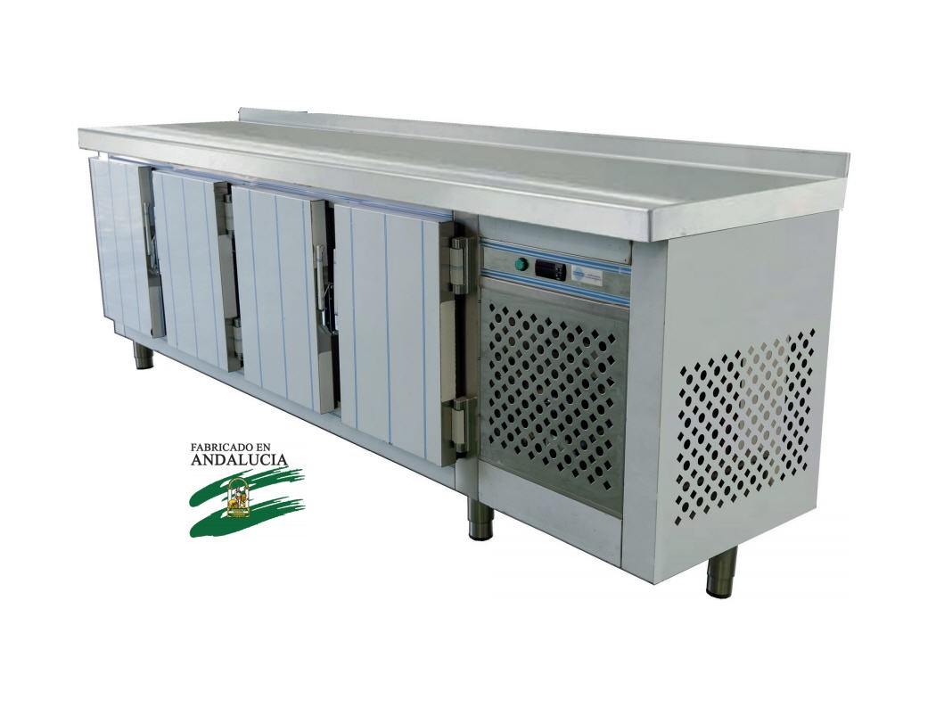 Mesa Refrigerada Industrial Inox 1500x600mm com 2 Portas