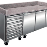 Mesa Refrigerada para Pizzas 2 Portas + Gavetas