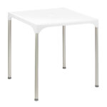 Mesa de Terraço Polipropileno Lisboa 70x70 cm Branca