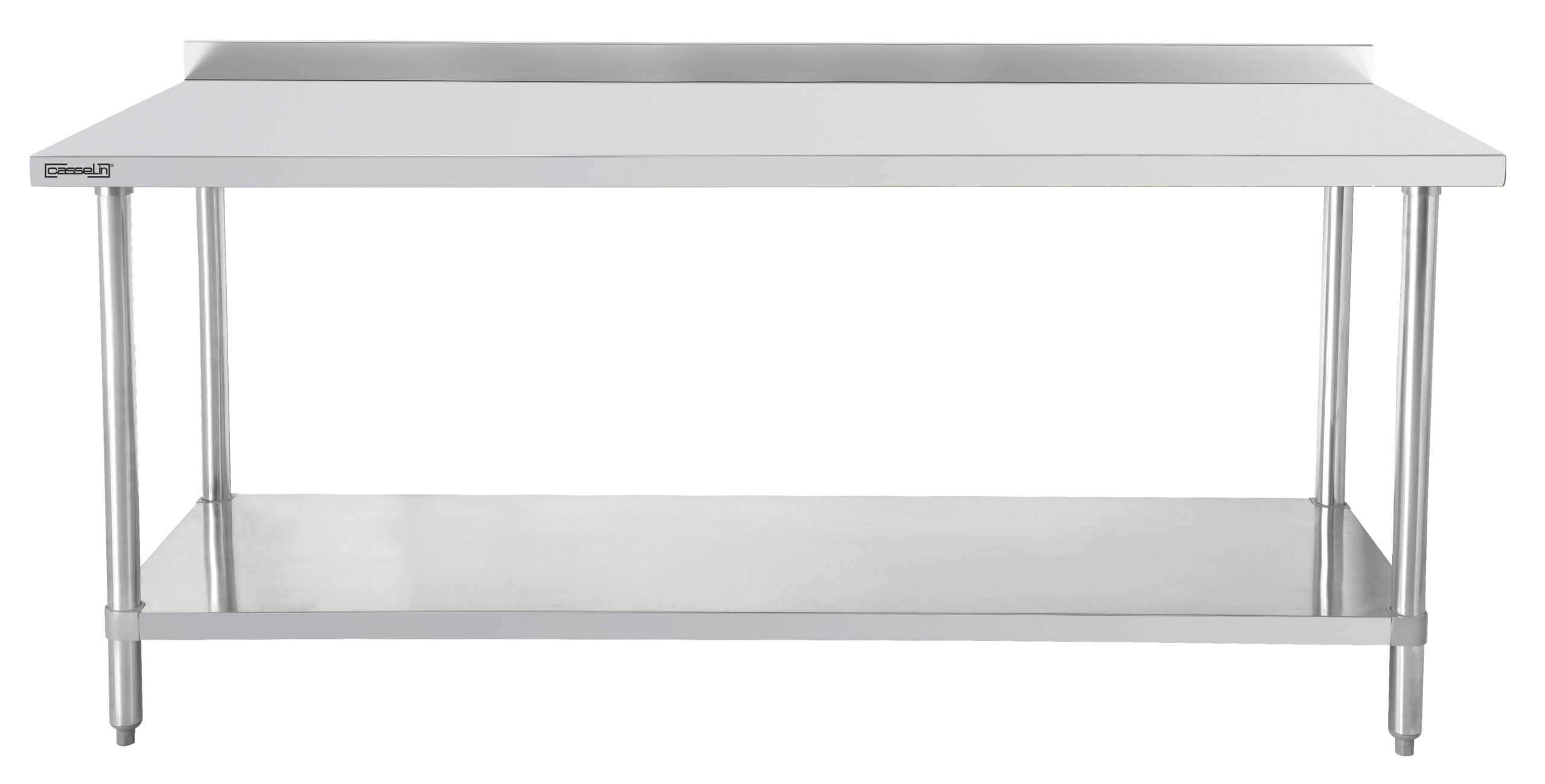 Mesa de Trabalho Inox 600x600mm com Prateleira