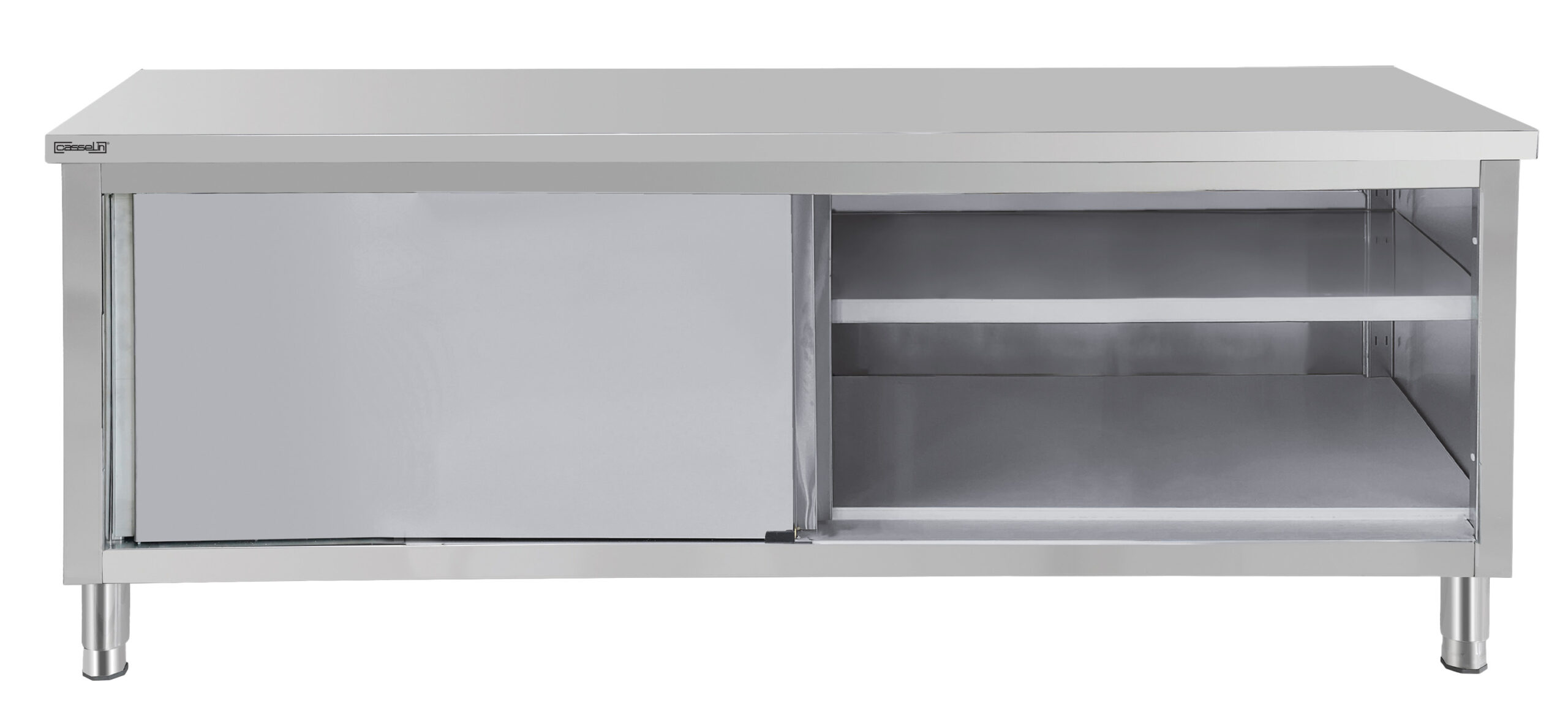 Mesa de Trabalho Inox Portas Deslizantes 1000mm