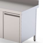Módulo Neutro Inox com Gaveta para Mesa Fundo 600 mm