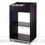 Móvel Porta-Tabuleiros, Talheres e Pão Inox 800x650mm