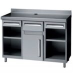 Móvel Cafeteiro Inox 2025mm com Tolva e Gavetas