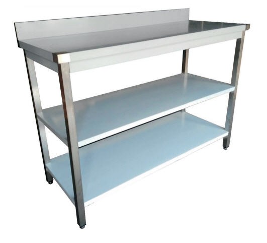Móvel de Prateleiras Inox com Gaveta 1500x600mm