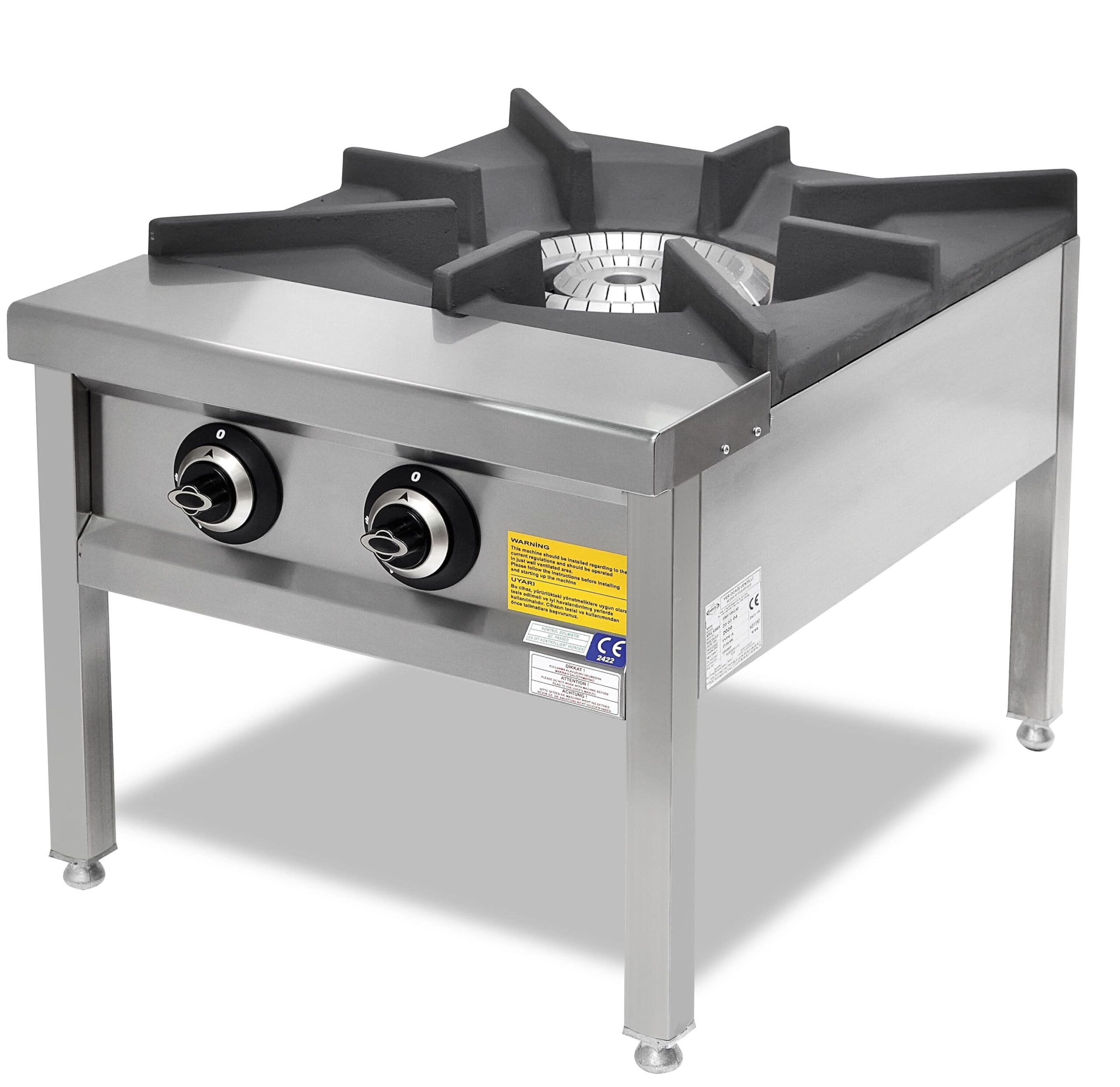 Fogão Industrial a Gás para Paella 27 kW - 600x800x500h mm