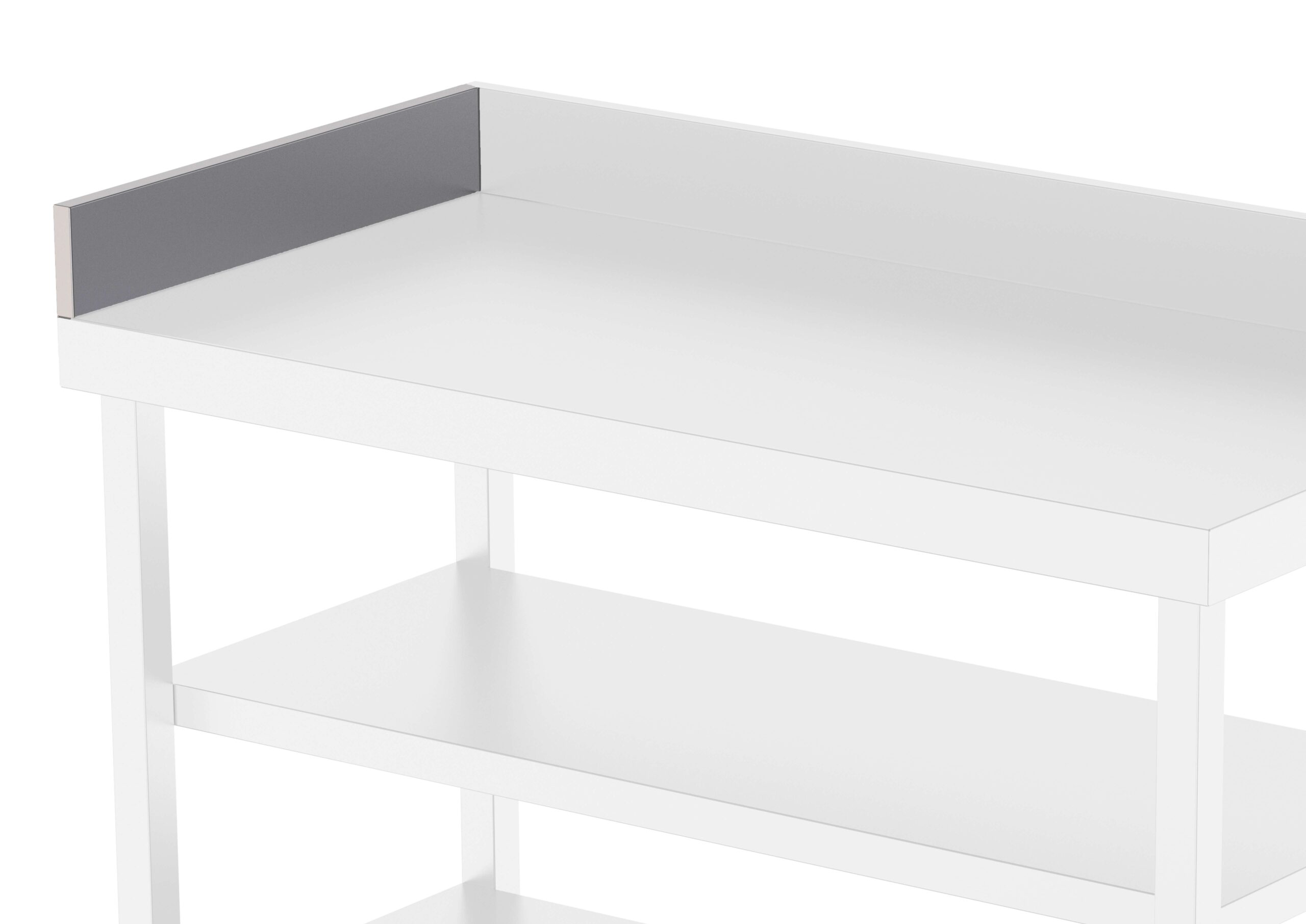 Peto de Proteção Lateral Direito Inox 900 mm para Mesa Mural
