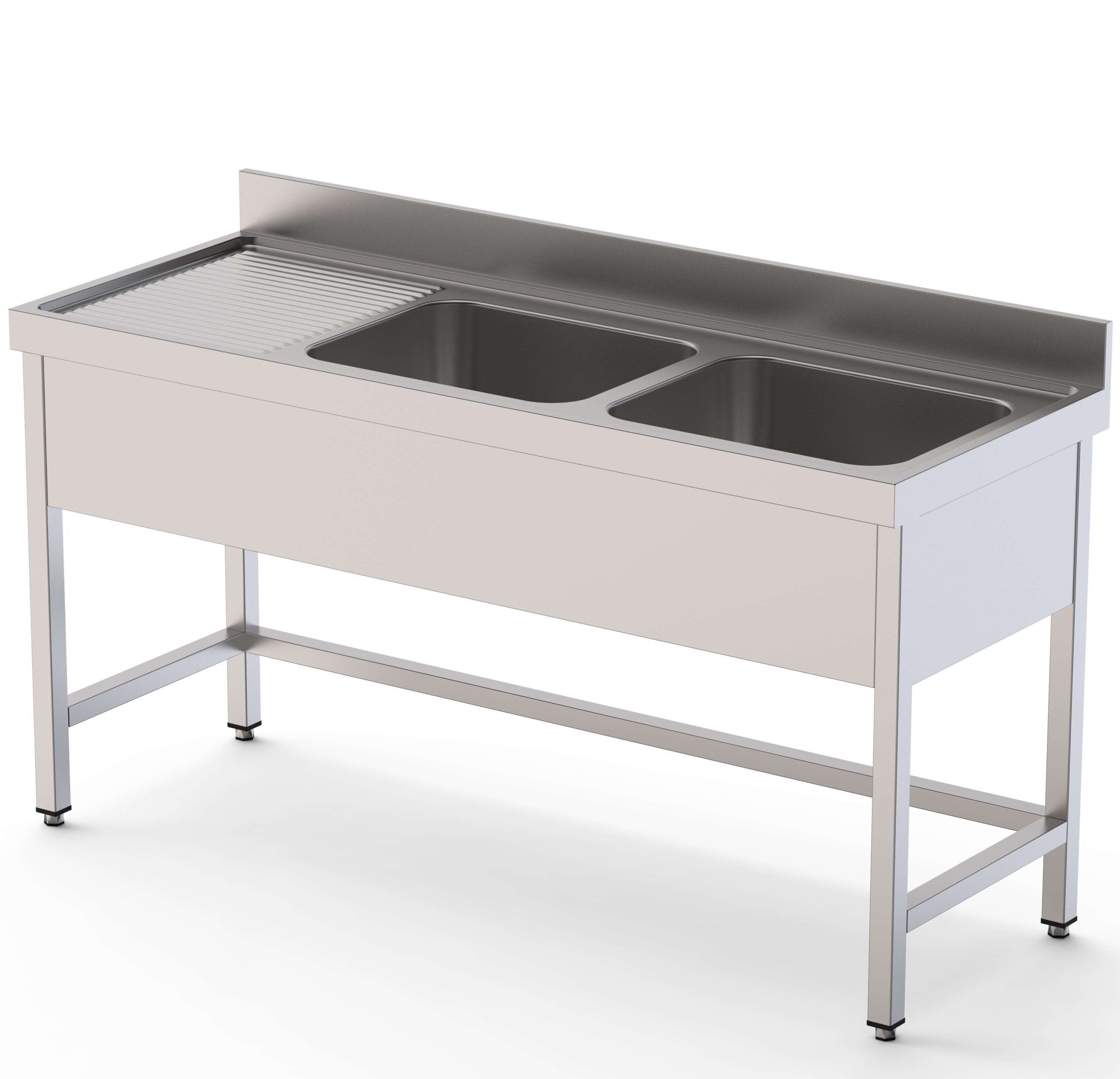 Lavadouro Inox 1 Cuba Direita com Móvel 1400x600x850mm
