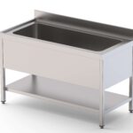 Lavadouro Inox 1 Cuba Profunda 700 mm com Armário 1200x700x400h