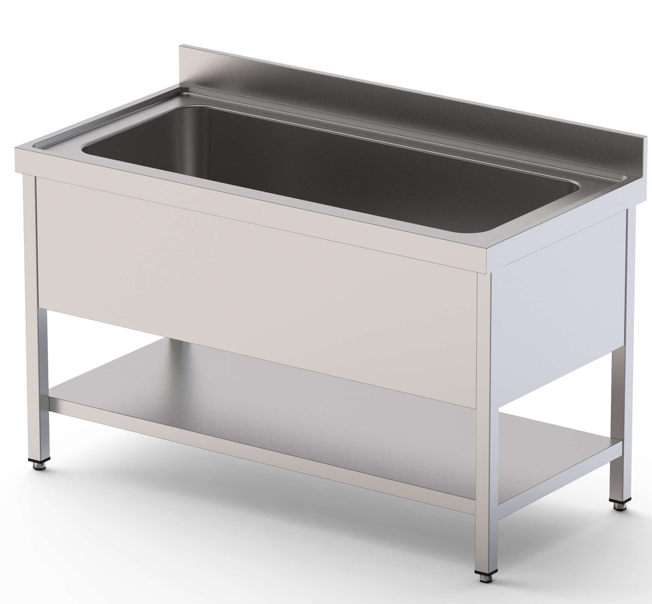 Lavadouro Inox 1 Cuba Profunda 700 mm com Armário 1200x700x400h