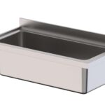 Lavadouro de Capaça Inox 1 Cuba Esquerda Fundo 700 1800x700x400h mm