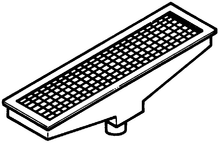 Lavadouro de Inox com Sifão Vertical 800x400x150 mm
