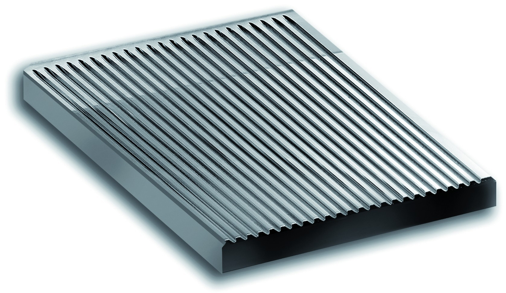 Chapa Grelhador Ranhurada Aço Inox AISI 430 Linha 700