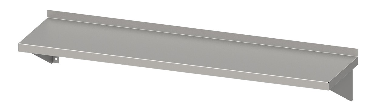 Prateleira Mural Inox Simples AISI 201 1200x300x400 mm