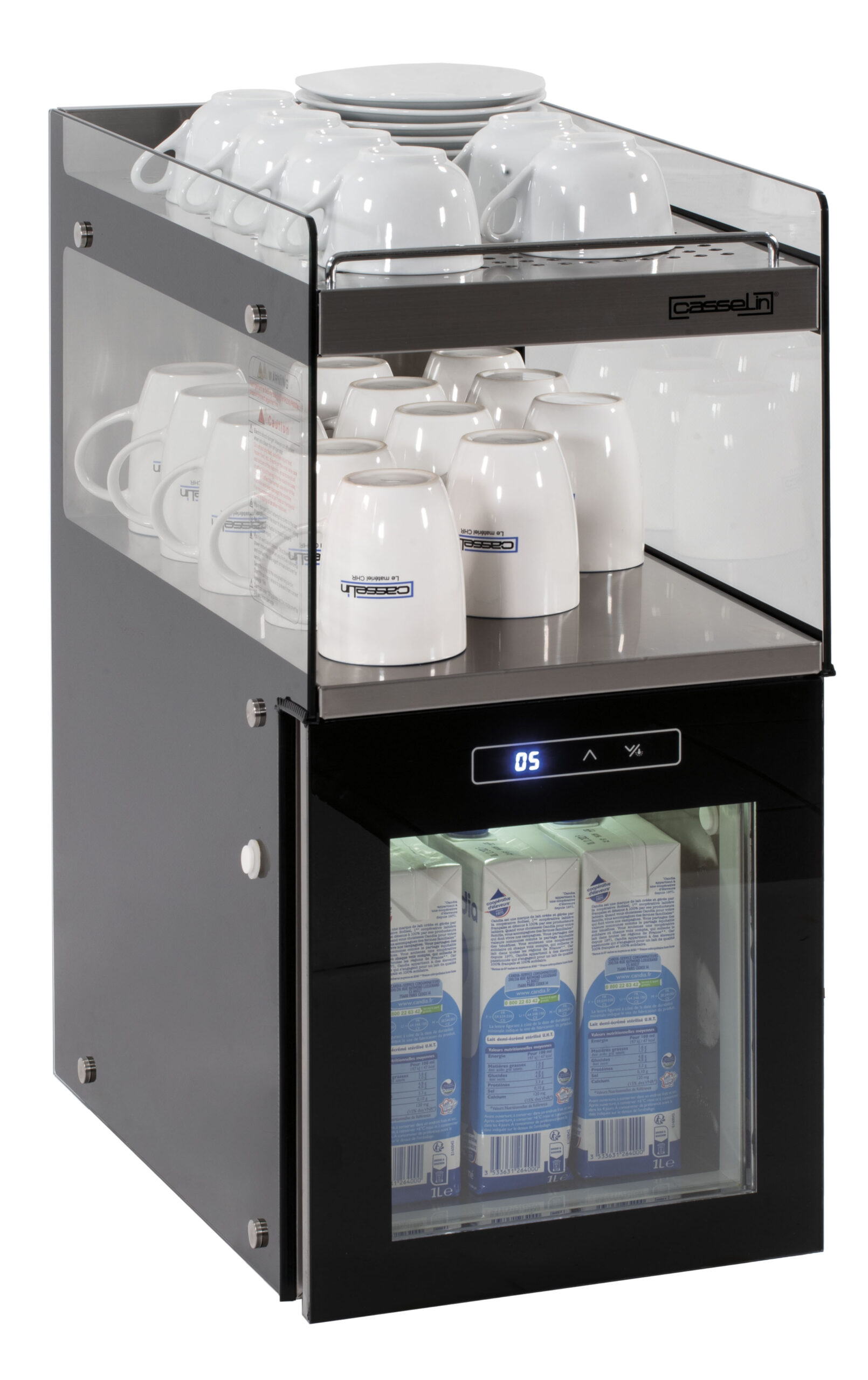 Refrigerador de Leite e Aquecedor de Chávenas Inox 15L