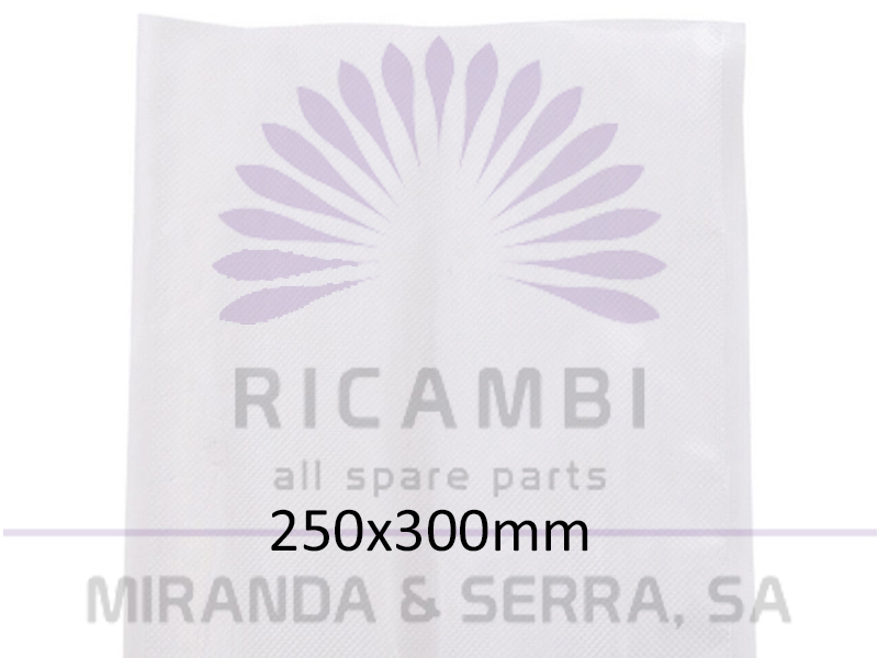 Sacos Frisados Vácuo 90µ 250x300mm (100 Unidades)