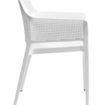 Cadeira de Exterior Polipropileno Branco Apilhável