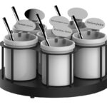 Suporte Giratório para Molhos c/ 6 Frascos de 1,25 L
