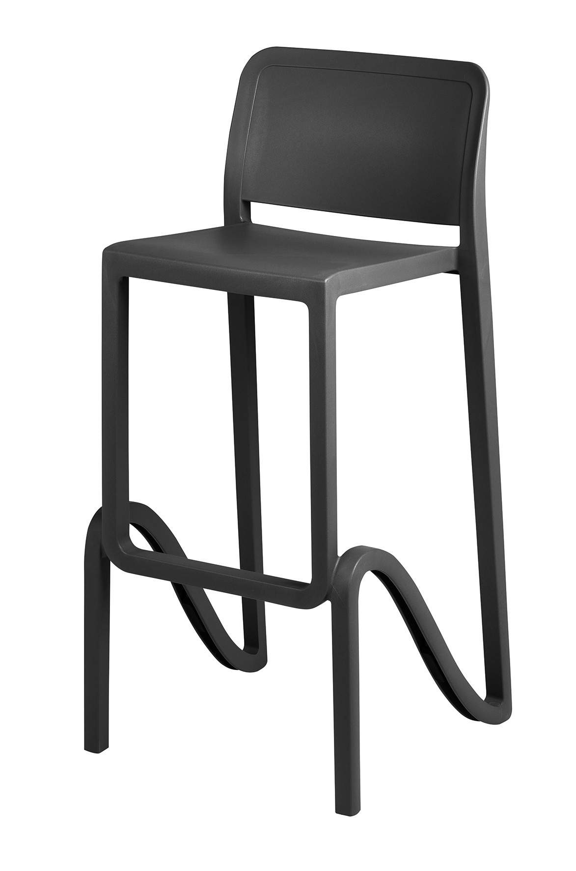 Móvel Alto Bistrô Polipropileno Preto