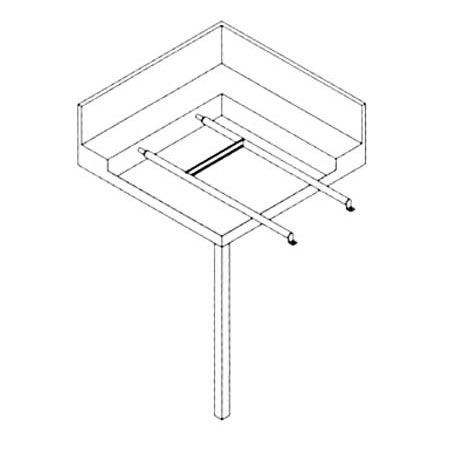 Tapete de Bar de Canto, 770x770x880 mm