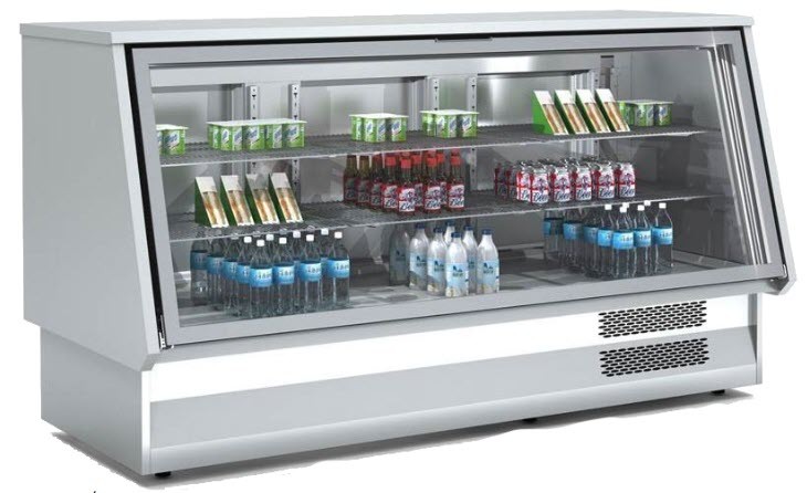 Vitrine Refrigerada Profissional com Vidro Abatível 1300mm