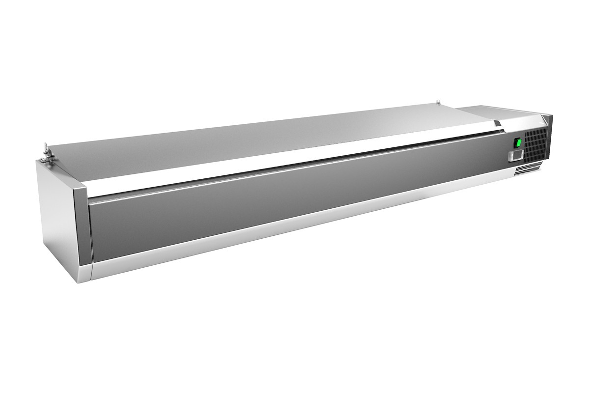 Vitrine Refrigerada para Ingredientes GN 1/4 - 1800mm