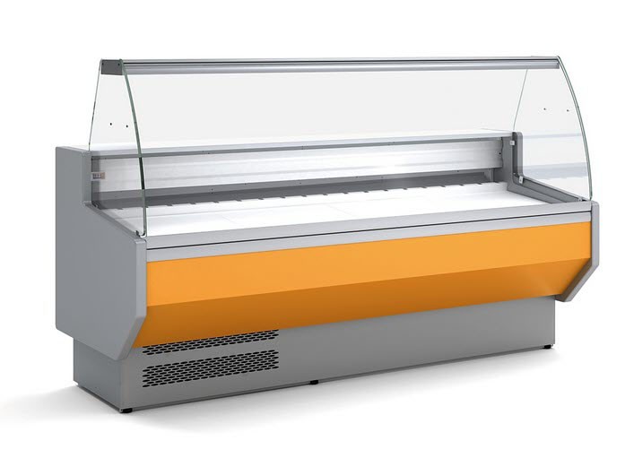 Vitrina Refrigerada Curva 1500mm para Exposição VED-8-15-C