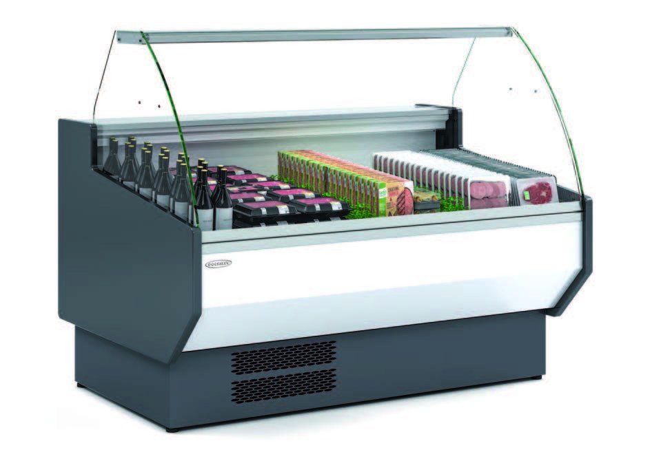 Vitrine Refrigerada Expositora de Charcutaria c/ Curvo 2995mm