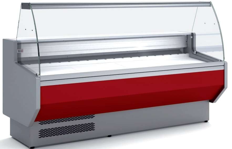 Vitrine Refrigerada Expositora Vidro Curvo 2525x940mm