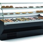 Vitrine Refrigerada Vidro Curvo para Pastelaria 1055mm