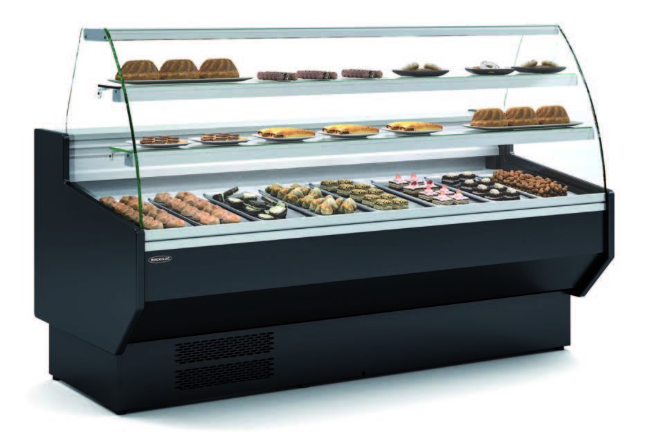 Vitrine Refrigerada Curvada p/ Pastelaria 2525mm