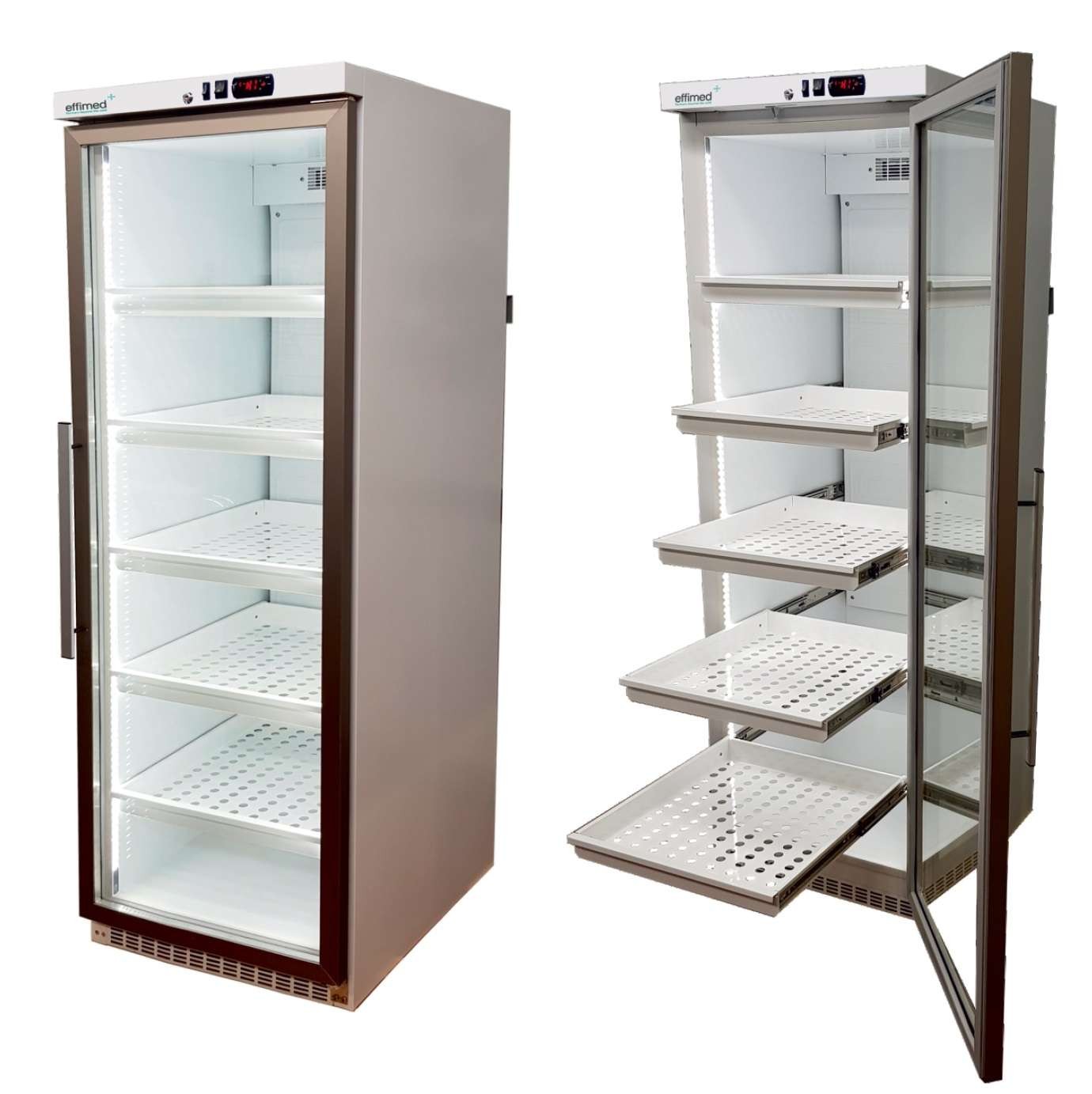 Vitrine Comercial Refrigerada 460L para Farmácia 626x742x1865mm