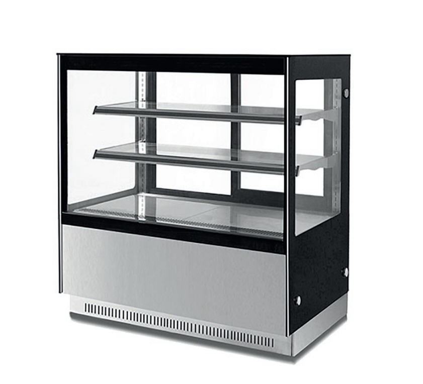 Vitrina Refrigerada de Pastelaria Quadrada 380L