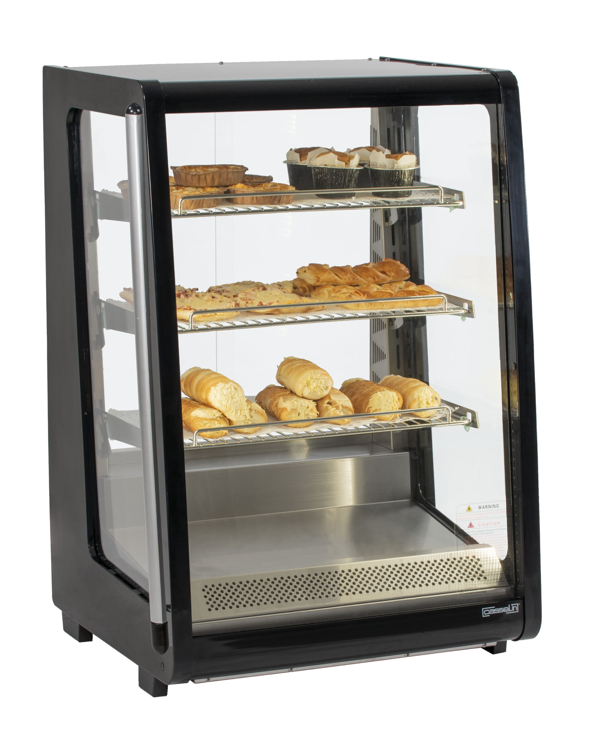 Vitrine Aquecida 178L Inox para Exposição de Produtos