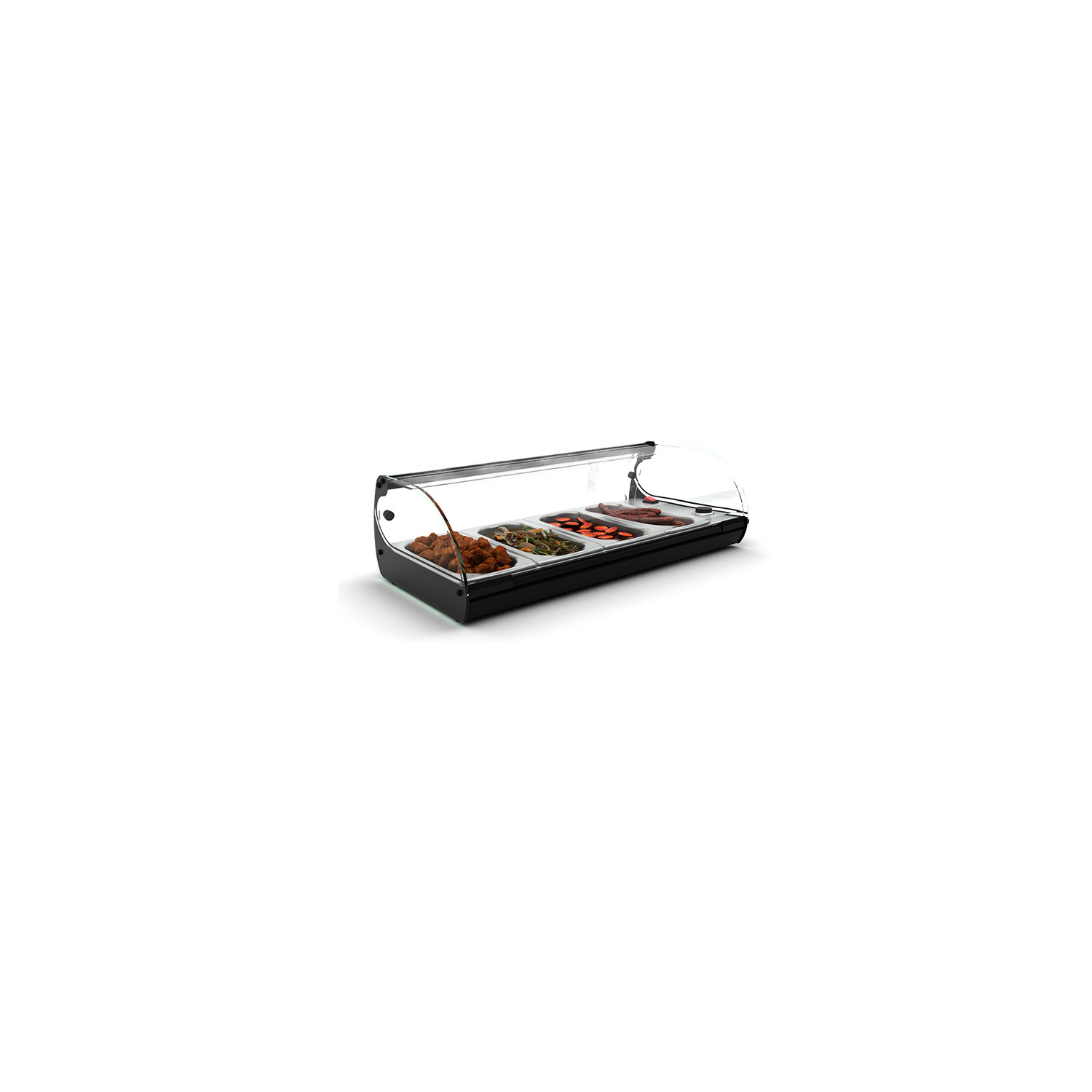 Vitrine Aquecida de Bancada 4x GN 1/3, 840mm