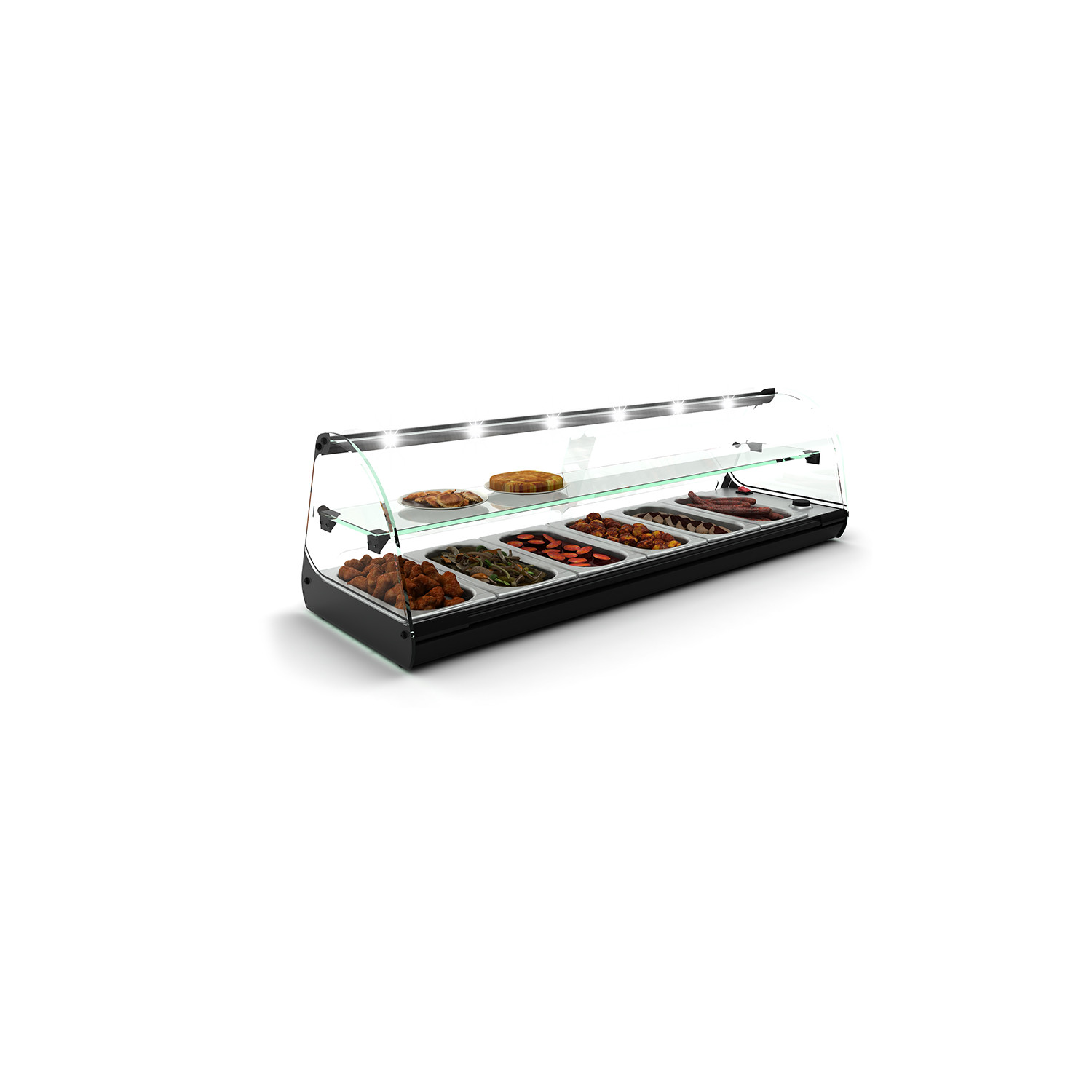 Vitrine Aquecida de Bancada 4xGN1/3, 1190mm