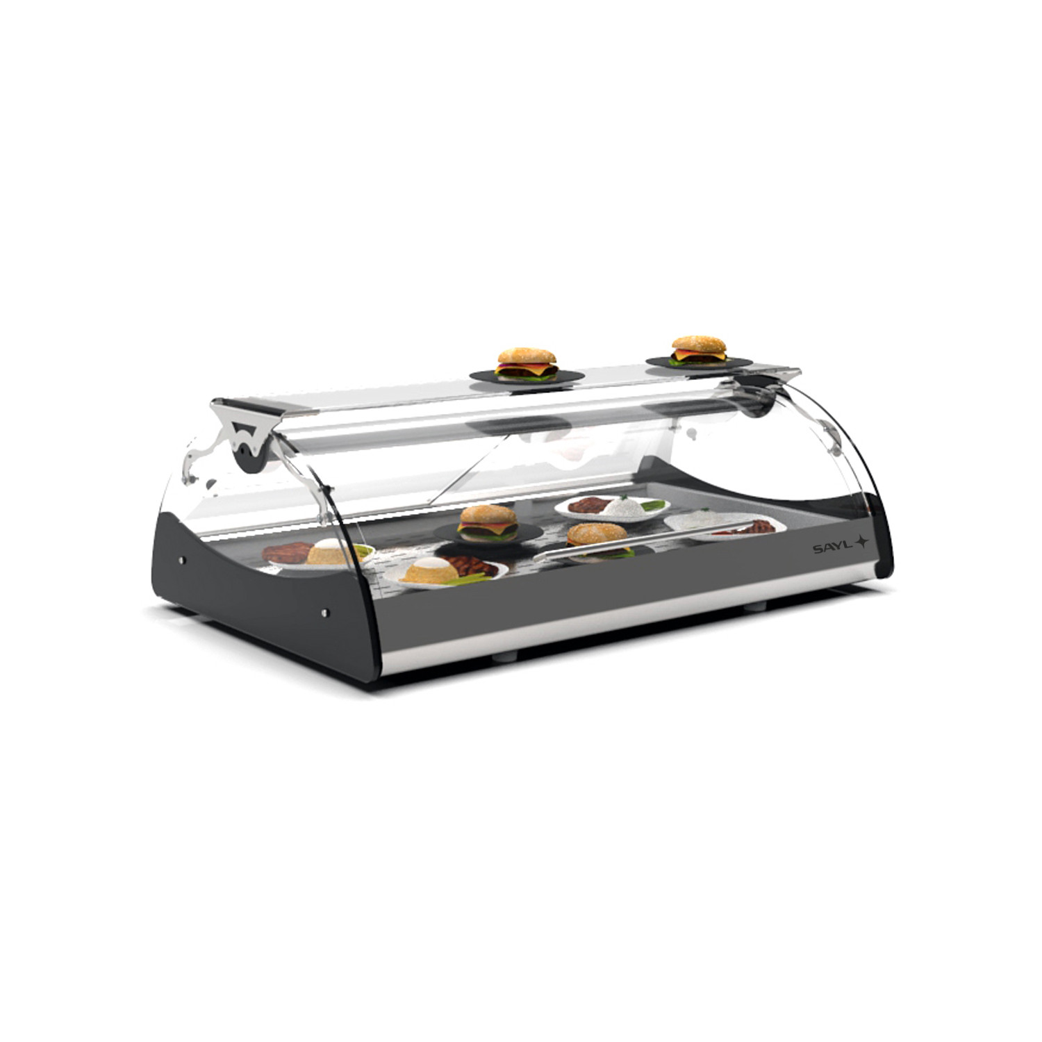 Vitrine Aquecida de Bancada Self-Service 1020x650x320mm