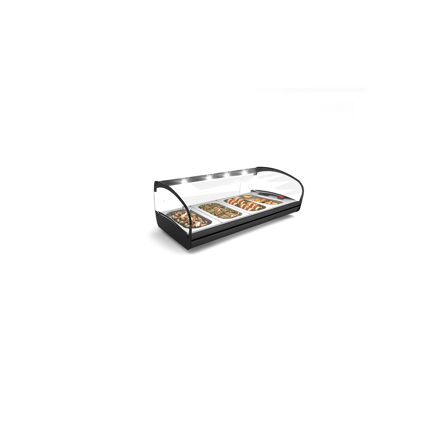 Vitrine Aquecida Banho-Maria 4 GN 1/3, 840x395x270mm