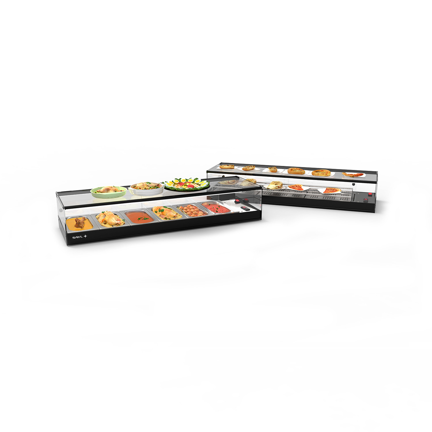 Vitrine Aquecida de Buffet CT 4B com Portas Deslizantes