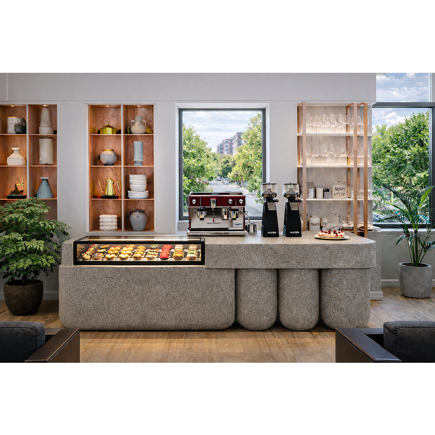 Vitrine Aquecida Drop-In para Buffet 600x600mm